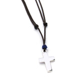 ELIAS - customizable silver cross necklace 13x19mm